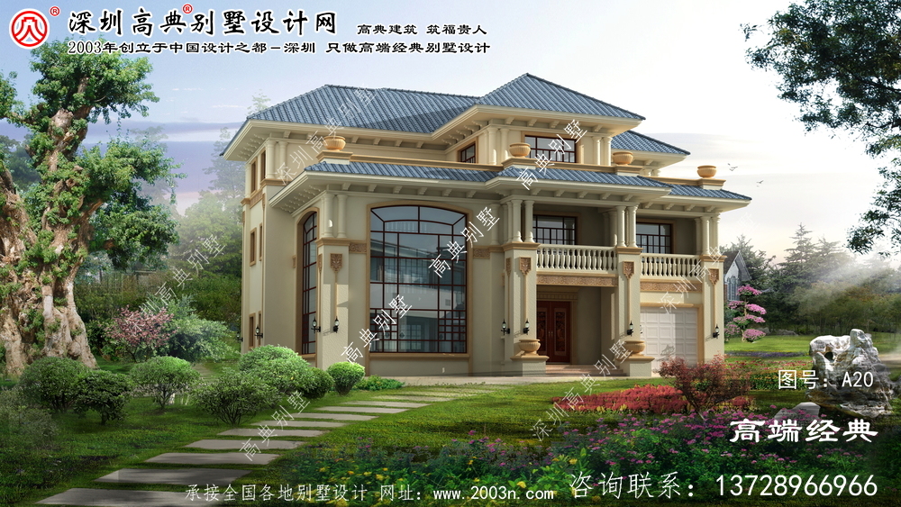 新沂市三層復(fù)式別墅外觀圖片大全