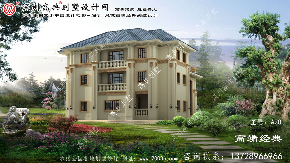 新沂市三層復(fù)式別墅外觀圖片大全