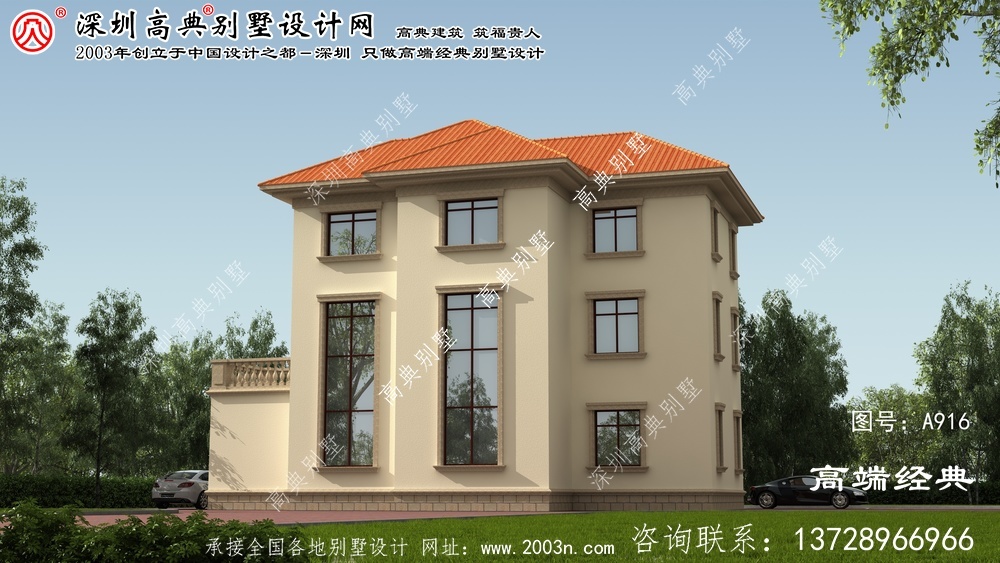 閩清縣三層現代別墅