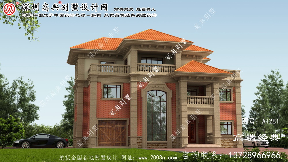 西青區農村小別墅3層設計圖