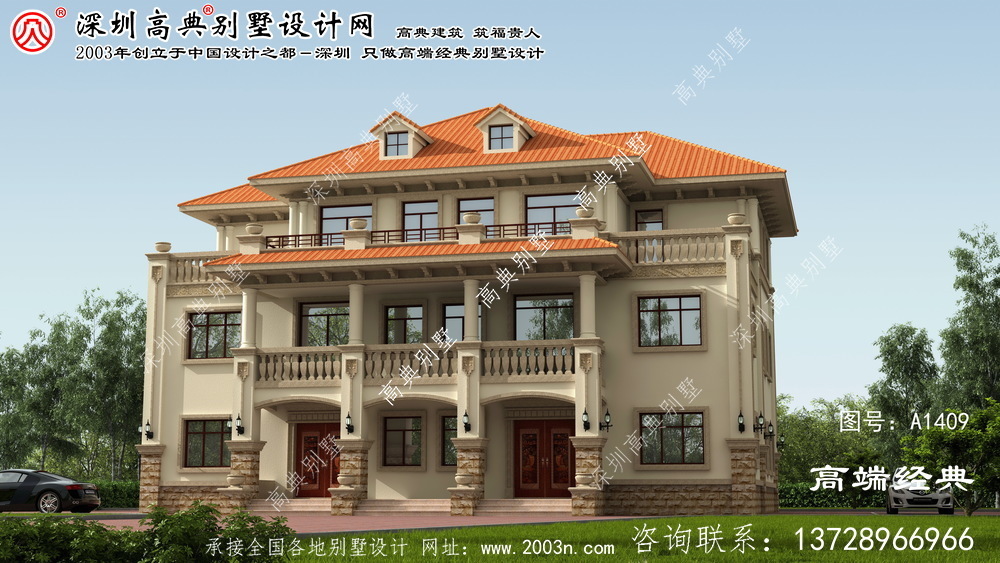 張北縣最新雙拼別墅設計圖