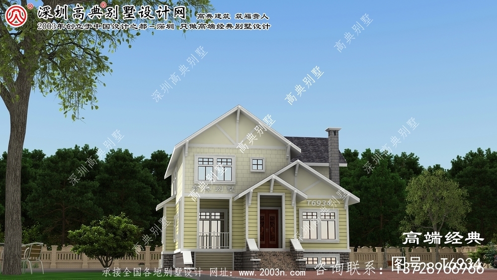 扎魯特旗農村自建二層小別墅設計圖