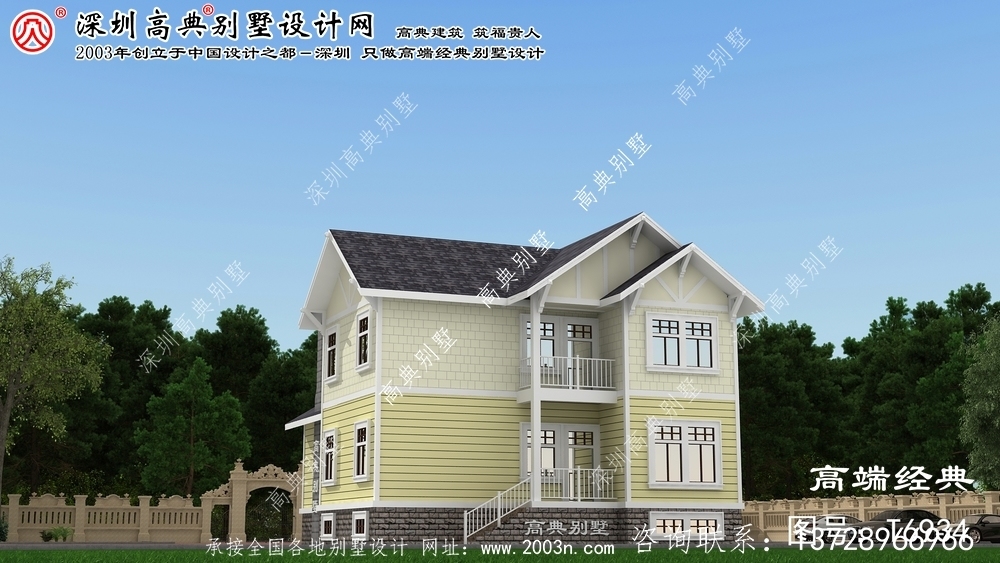 扎魯特旗農村自建二層小別墅設計圖