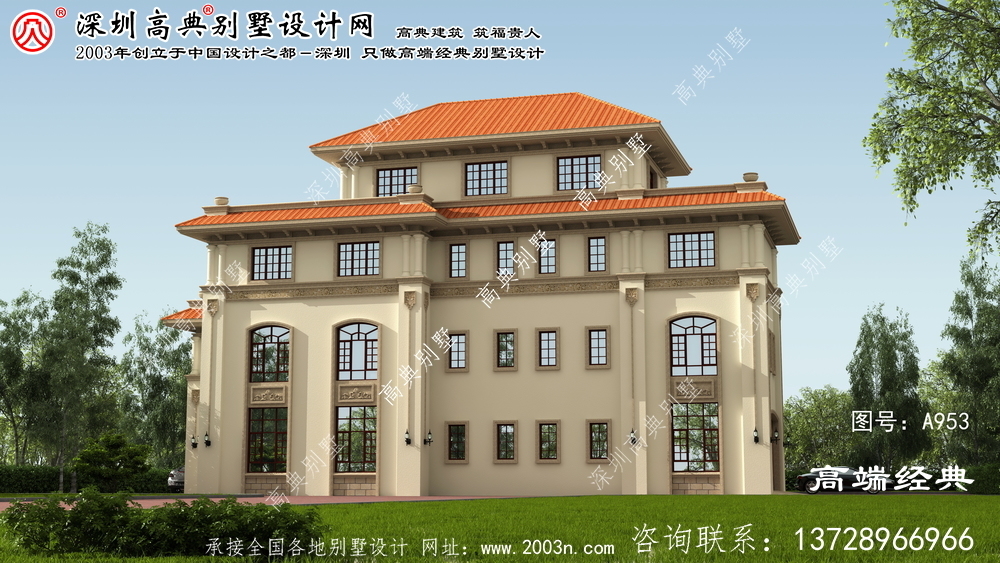 洪山區四層別墅設計圖