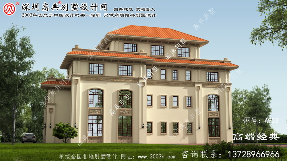 洪山區四層別墅設計圖
