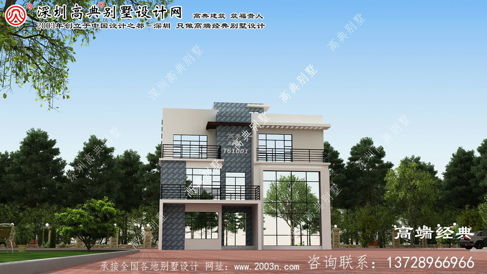 沿灘區119平現代復式別墅設計圖	 	