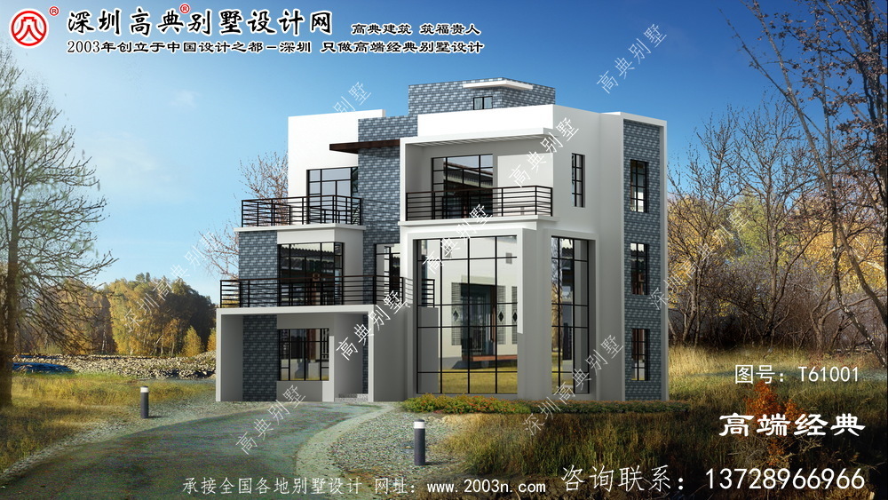 沿灘區119平現代復式別墅設計圖	 	