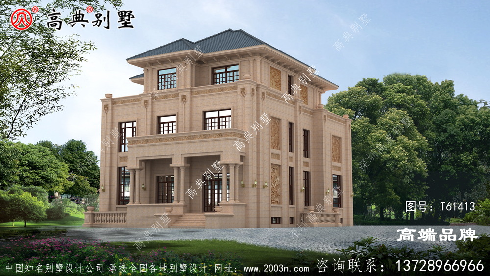 歐式石材設(shè)計瞬間提升了別墅整體的品位 。