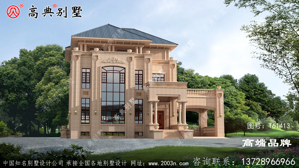 歐式石材設(shè)計瞬間提升了別墅整體的品位 。