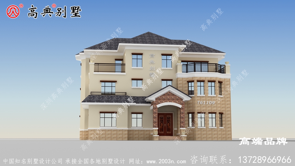 農村歐式別墅外觀效果圖內部布局非常合理,實用