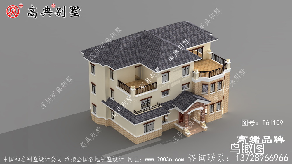 農村歐式別墅外觀效果圖內部布局非常合理,實用
