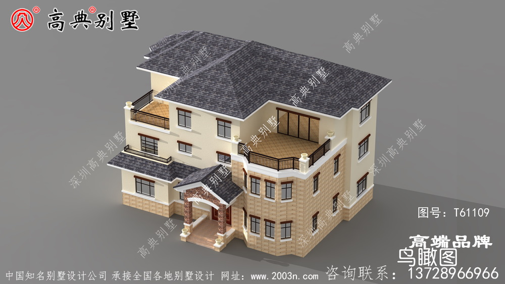 農村歐式別墅外觀效果圖內部布局非常合理,實用