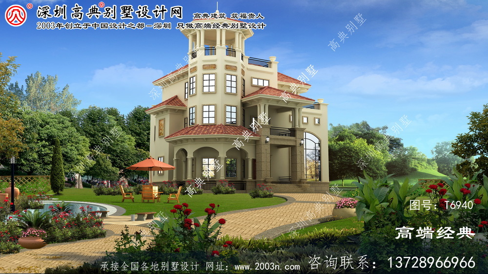峰峰礦區豪華大型歐式三層別墅。