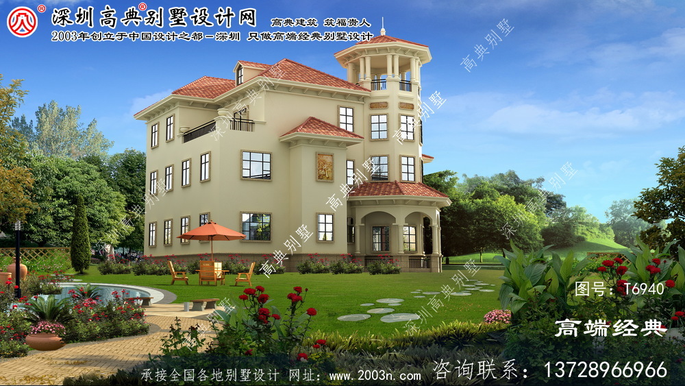 峰峰礦區豪華大型歐式三層別墅。