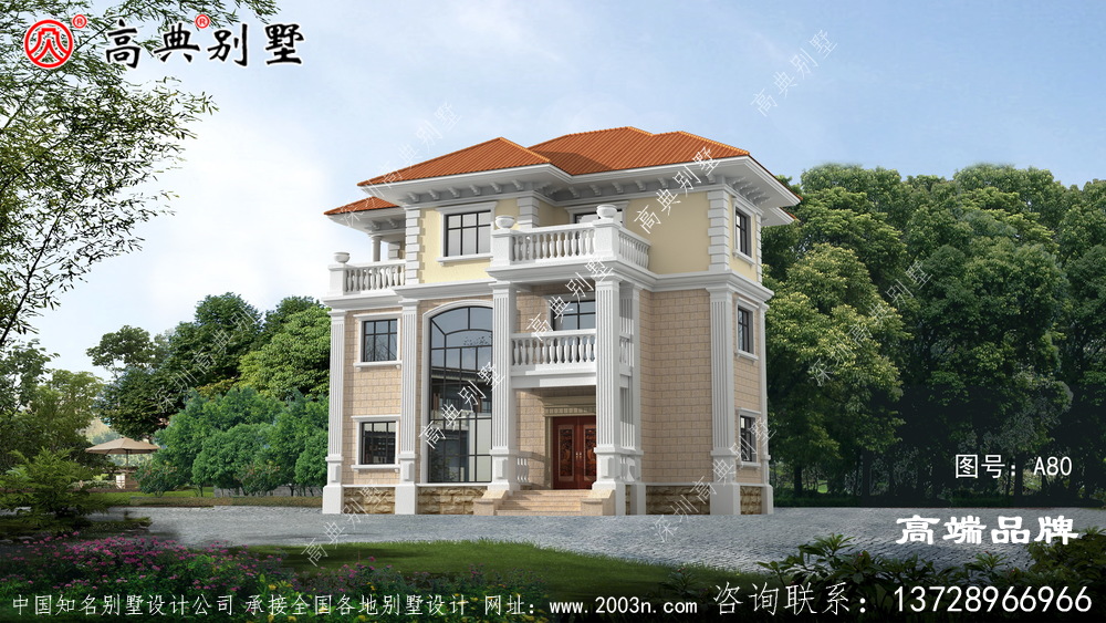 農村三層別墅更是風光無限的設計