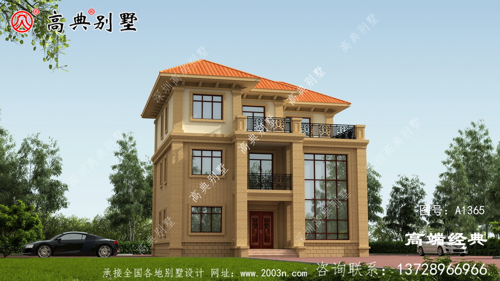 這樣的復(fù)式別墅非常適合農(nóng)村建造！