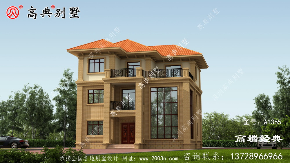 這樣的復(fù)式別墅非常適合農(nóng)村建造！