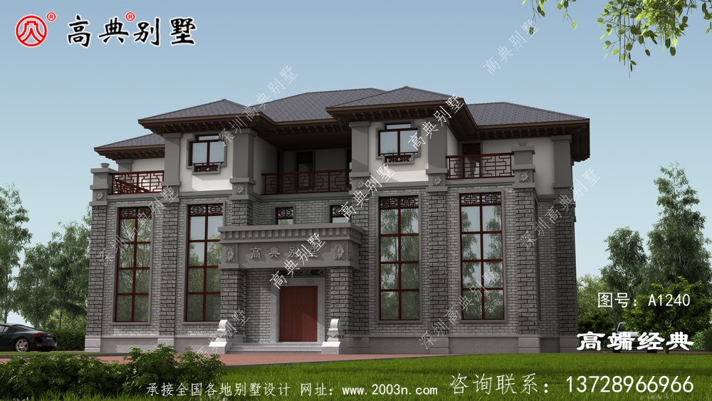 豪華雙復式中式設計圖紙,匠心雕琢