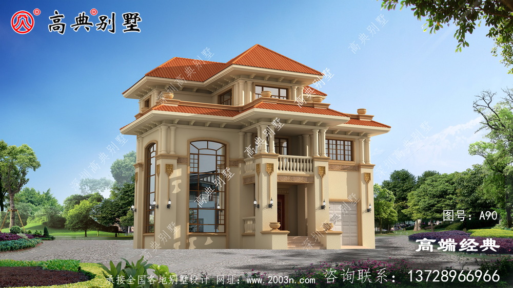 簡(jiǎn)歐別墅給人一種非常和諧的感覺(jué)
