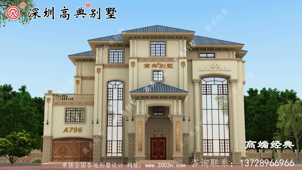 帶車庫的四層別墅設計圖,在農村建房戶型中,建的最多的還是經濟實用的 帶車庫的四層別墅設計圖,在農村建房戶型中,建的最多的還是經濟實用的