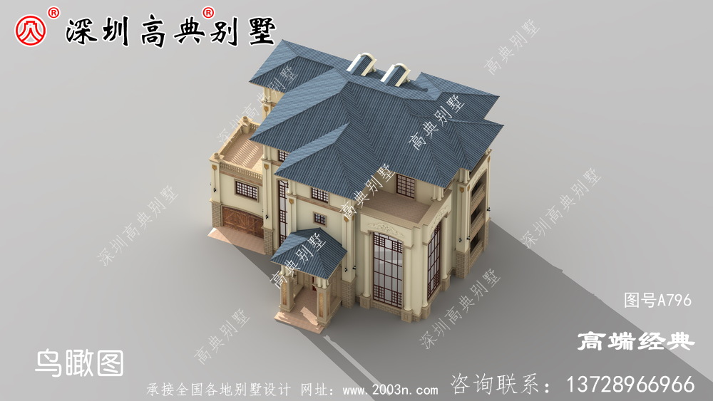 帶車庫的四層別墅設計圖，在農村建房戶型中，建的最多的還是經濟實用的