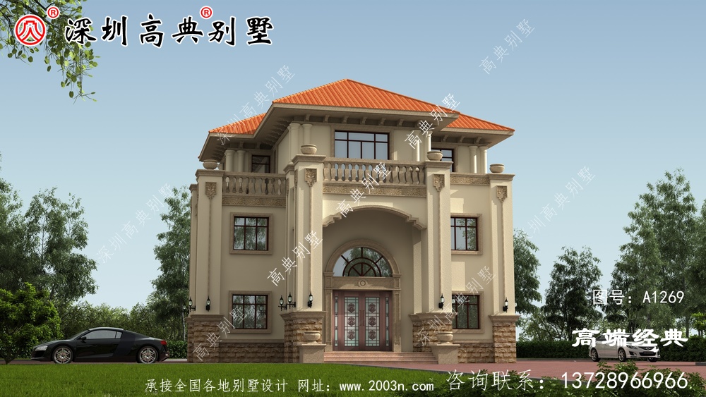 經典耐看的三層歐式別墅設計圖，寬敞大氣