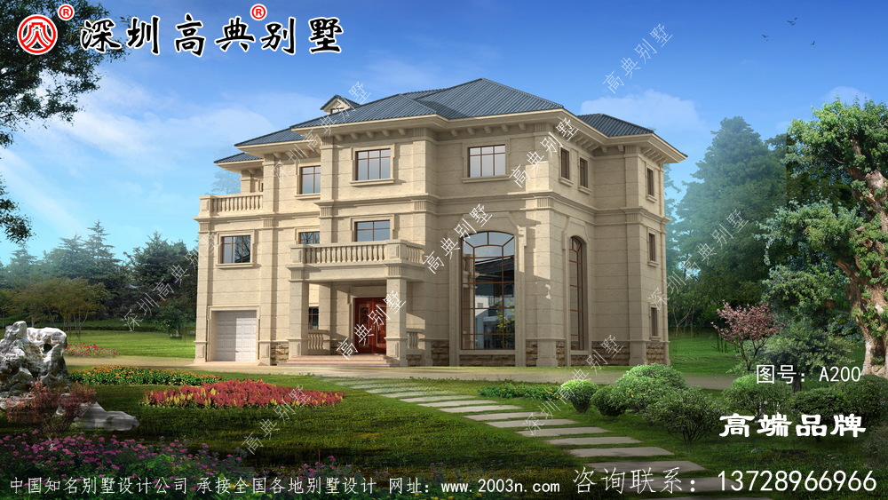 新農村三層房子圖片，精致安全