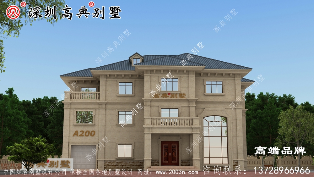新農村三層房子圖片，精致安全