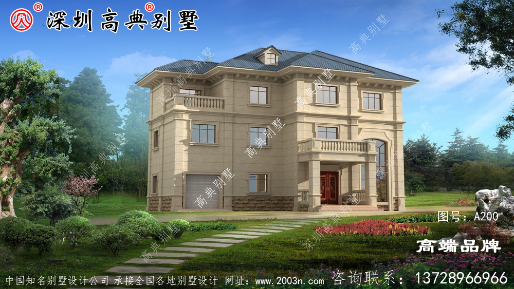 新農村三層房子圖片，精致安全