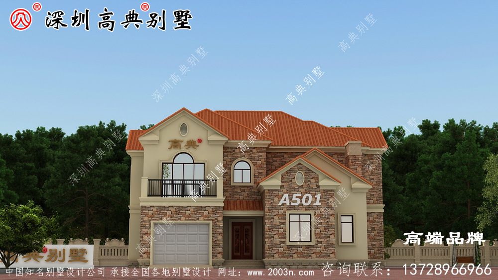 二層農(nóng)村別墅,既美觀又大方,帶車庫的設(shè)計(jì),建上一棟絕對面子 二層農(nóng)村別墅,既美觀又大方,帶車庫的設(shè)計(jì),建上一棟絕對面子