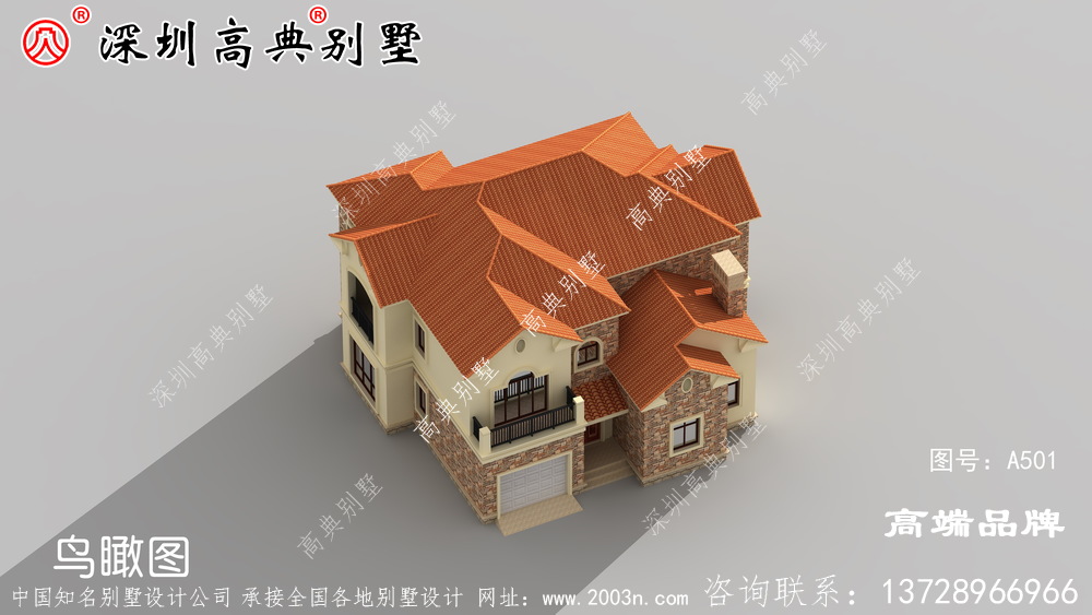 二層農(nóng)村別墅，既美觀又大方，帶車庫的設(shè)計(jì)，建上一棟絕對面子