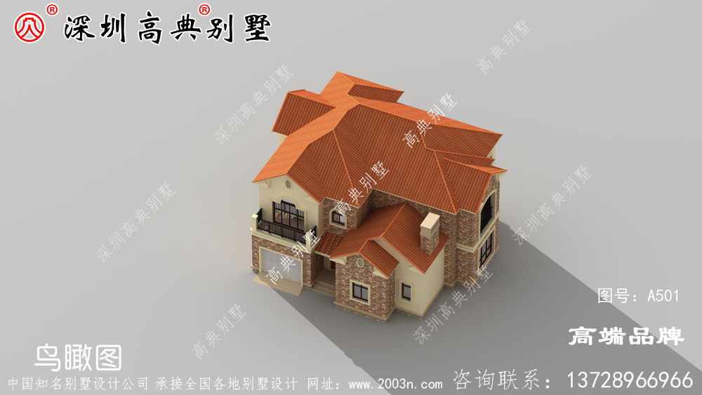 二層農(nóng)村別墅，既美觀又大方，帶車庫的設(shè)計(jì)，建上一棟絕對面子