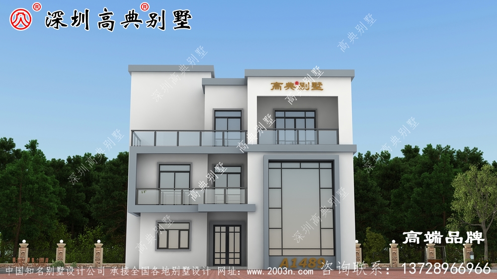 三層自建房設計圖，造價實惠，戶型合理