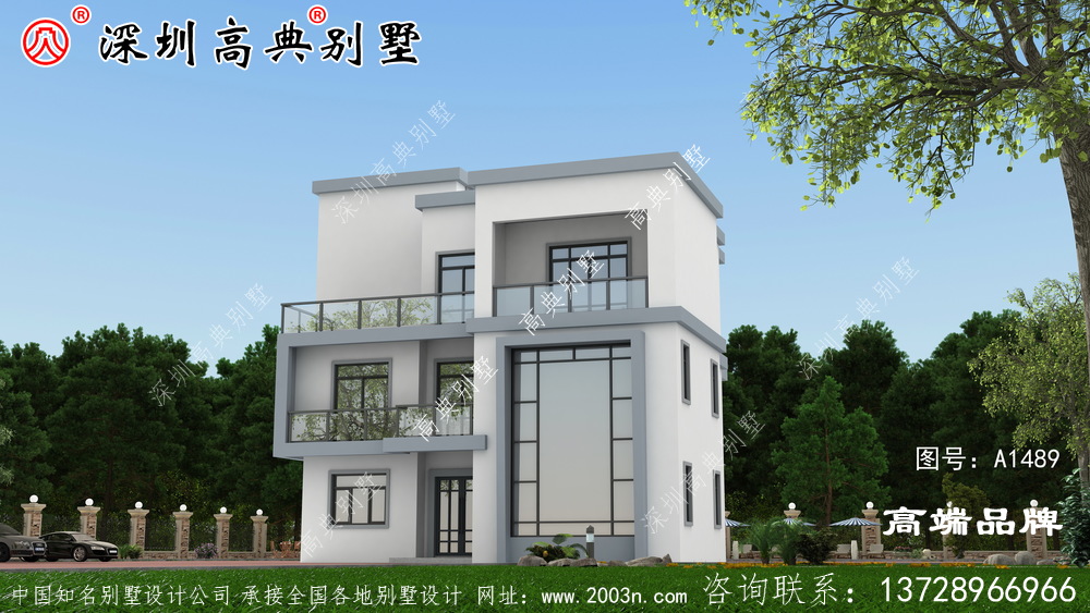 三層自建房設計圖，造價實惠，戶型合理
