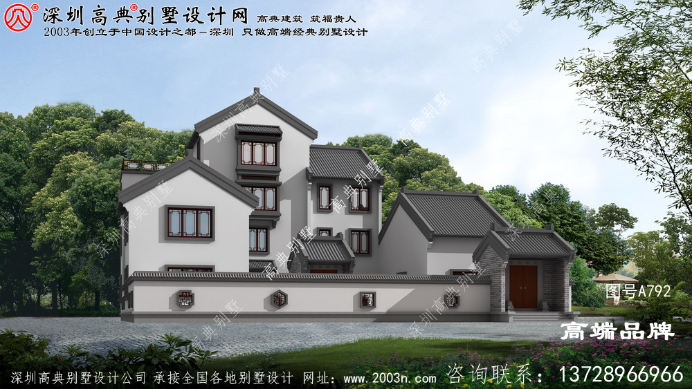 農村四合院別墅設計圖，建房戶型千千萬，唯有四合院最合適
