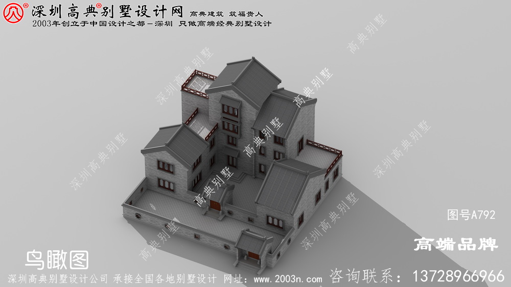農村四合院別墅設計圖，建房戶型千千萬，唯有四合院最合適