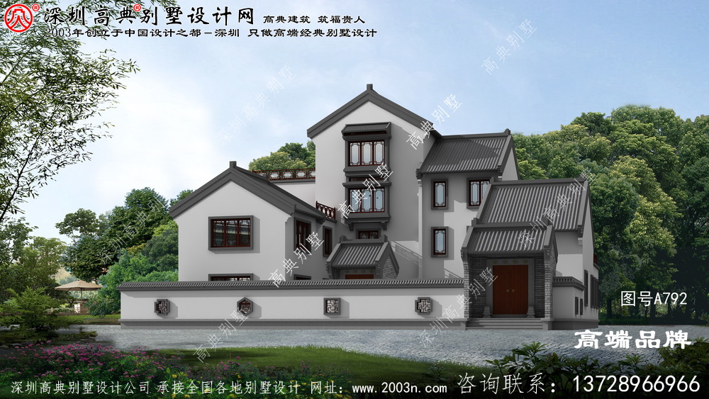 農村四合院別墅設計圖，建房戶型千千萬，唯有四合院最合適