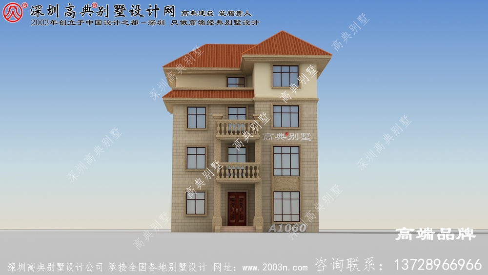 自建房設計圖紙，戶型大氣房間多，大家庭朋友可以參考