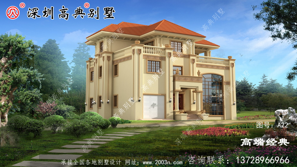 246平米的三層建筑設計圖紙，造價只有幾十萬元，錯過就無法再找到。