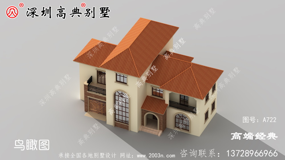 現代三層平頂別墅中最受歡迎的圖片，村里建一棟那就是杠杠的。