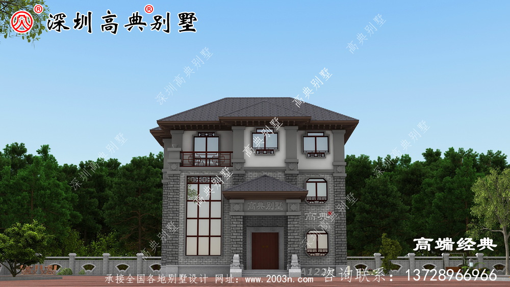 農村三層半自營住宅外觀圖爆發朋友圈,經濟實用。 農村三層半自營住宅外觀圖爆發朋友圈,經濟實用。