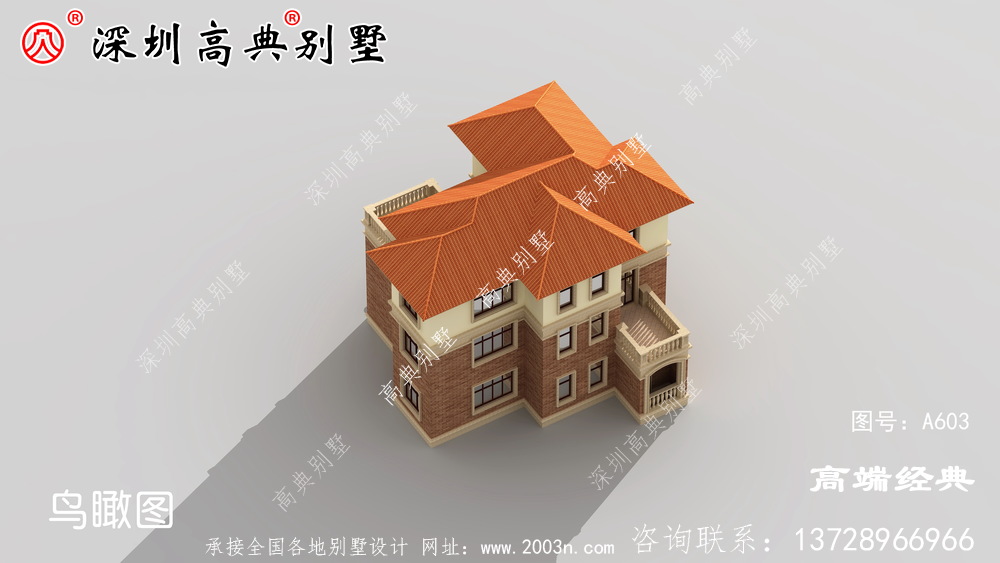 鄉(xiāng)下帶陽臺的三層建筑圖，采光靠它，關(guān)鍵是溫馨。