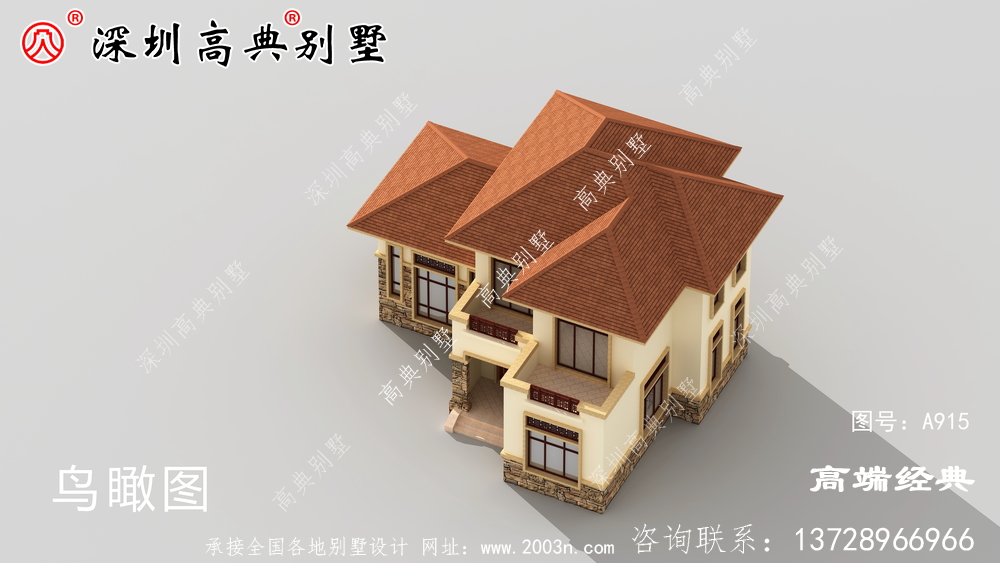 最新的二層別墅圖,外觀簡潔美觀,回鄉(xiāng)蓋房子就選它。