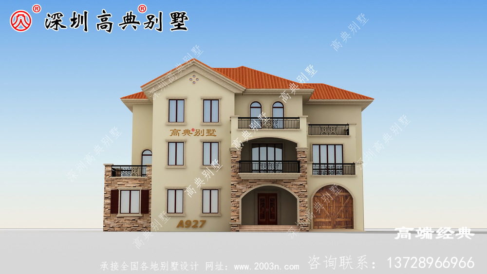 二層半露臺自建圖，好看實用就選它吧。
