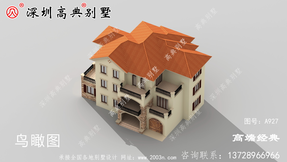 二層半露臺自建圖，好看實用就選它吧。