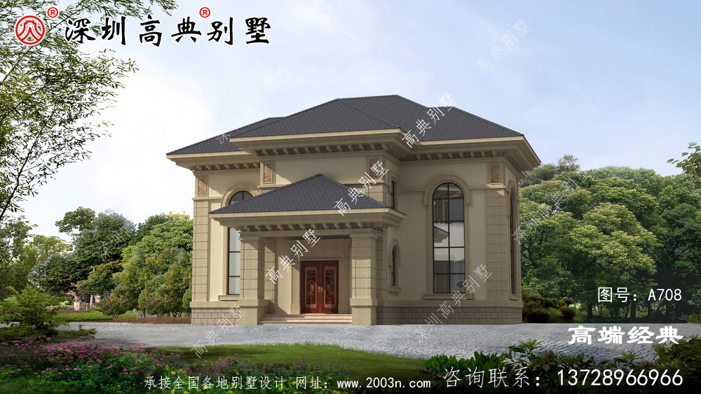 房子建得很漂亮，完全不輸給城里城里城里的別墅