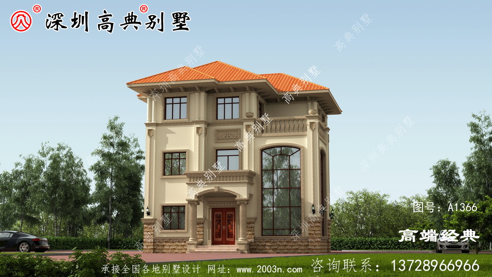 鄉(xiāng)村二層半小戶型別墅設(shè)計圖,建造一座絕對是人生贏家。