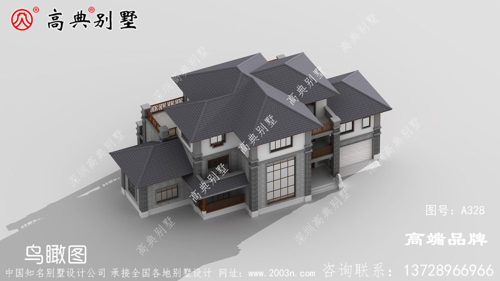建造一座這樣的中式戶型成為全村標志性的建筑