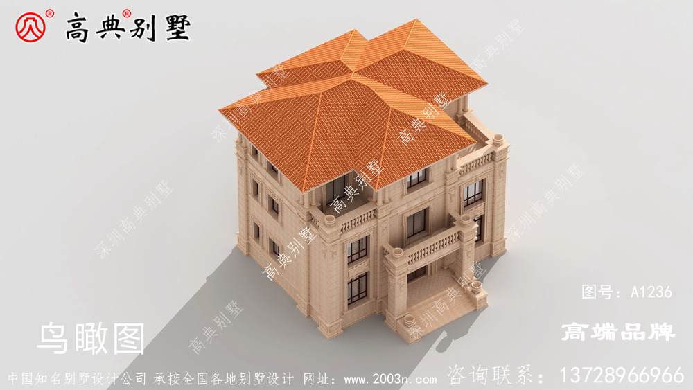 歐式石材結合現代元素加強了別墅本身的奢華感