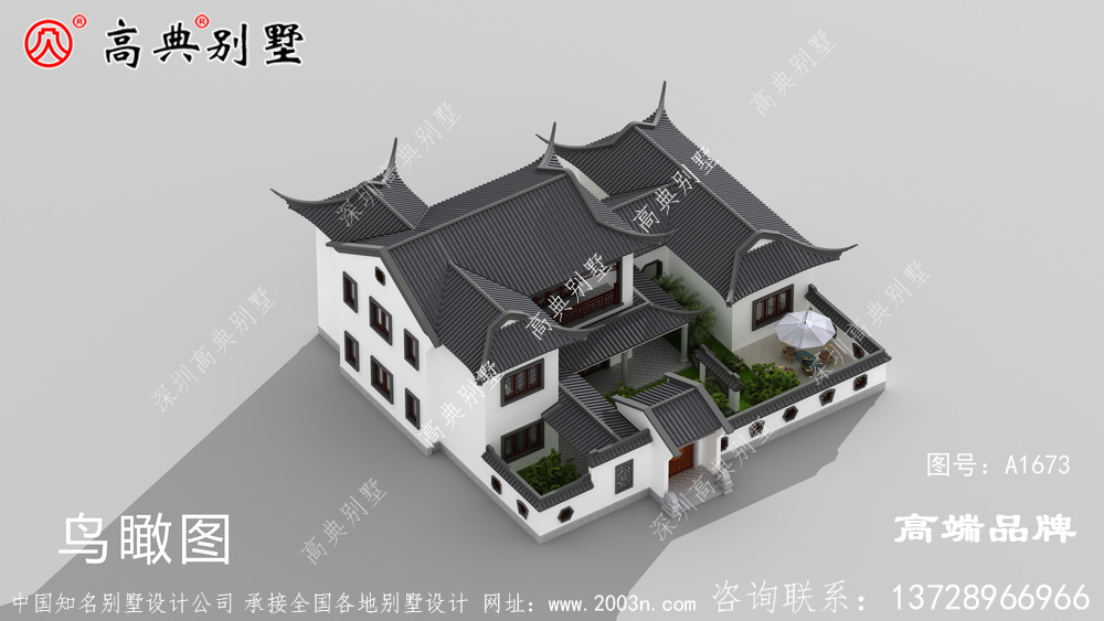 外墻均采用低調(diào)典雅的黑白配色穩(wěn)重而大氣